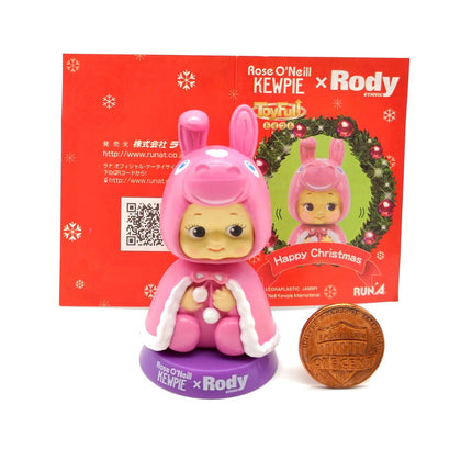 Rose O'Neill Kewpie Baby Pink Rody Bobble Head – 2.5" Christmas Figure (Pre-Owned)