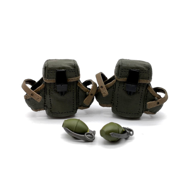 1/6 Scale Green Pouch with Grenade – Lot of 2 (Pre-Owned)