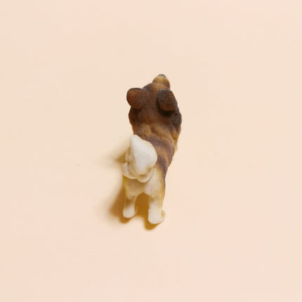 Flocked Puppy Dog 1.5" – Chihuahua/Terrier Mini Figure (Pre-Owned)