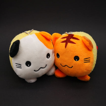 Tempura Cat 5" Mini Plush Keychains – Lot of 2 (Pre-Owned)