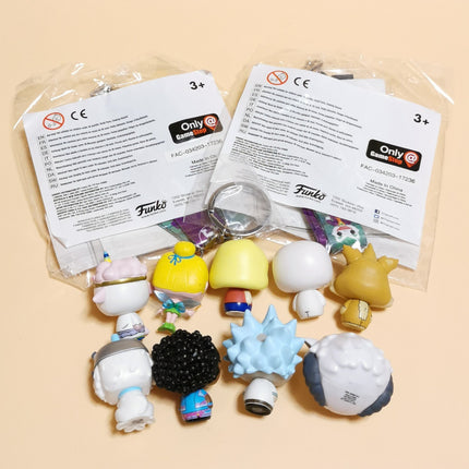 Lot of 9 Funko Pocket Pop Mini Figures & Joker Lanyard – Tinkerbell Rick & Morty (Pre-Owned)