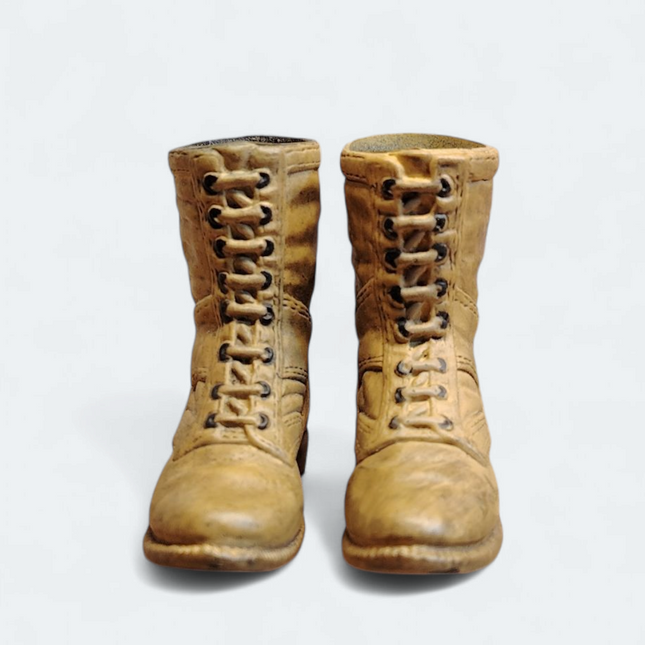 1/6 Scale Male Brown Combat Boots – Soldier Accessories (Pre-Owned)