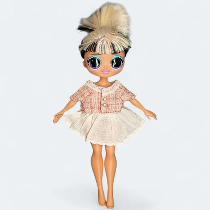 LOL OMG Doll Fashion Pink Tweed Top & Skirt – 20cm Outfit (Pre-Owned)