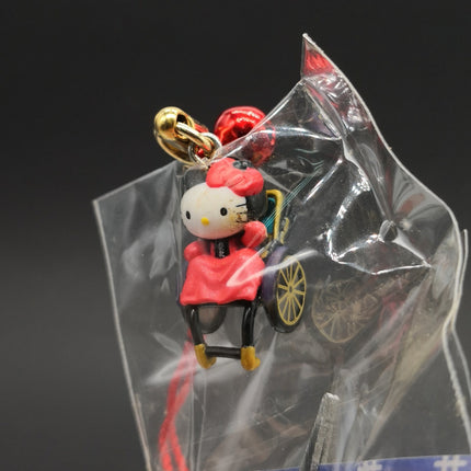 Sanrio Hello Kitty Riding in Rickshaw – 3/4" Keychain (Pre-Owned)