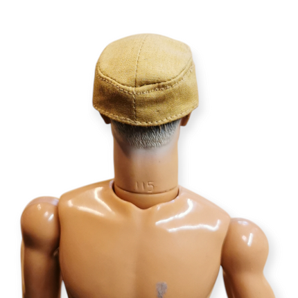 1/6 Scale Beige Army Cadet Cap Hat – for 12" Figure (Pre-Owned)
