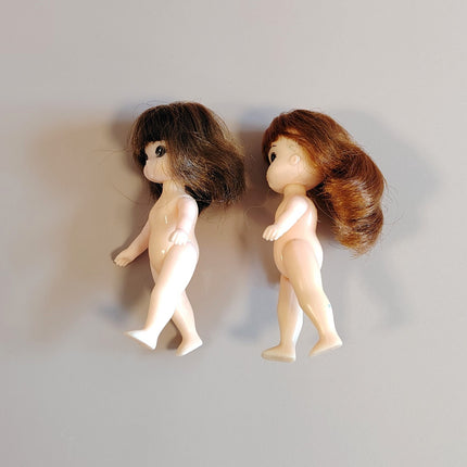 Takara Licca Sister Miki Chan – 4.5" Doll Lot of 2 (Pre-Owned)