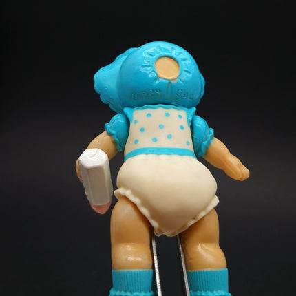 Cabbage Patch Kid BABY with Blue Hat 3.5" Figure Cake Topper Vintage Toy 1984