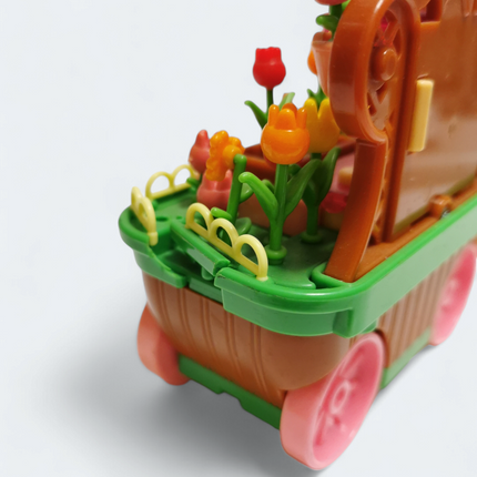 Magical Doremi Flower Garden Cart 5" Figure – Bandai (Damaged, Pre-Owned)