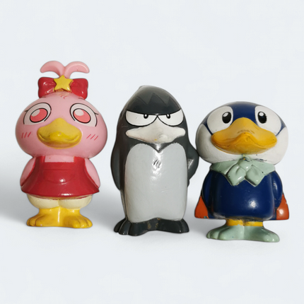 Vtg Kyoro-Chan Penguin Friends – 2" PVC Lot of 3 (Morinaga 1999, Pre-Owned)