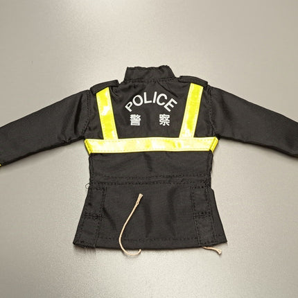1/6 Scale Hong Kong Traffic Police Windbreaker Jacket Black – for 12" Figure (Pre-Owned)