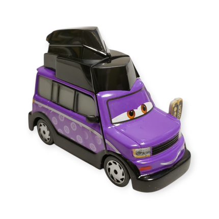 Disney Cars 2 Kimura Kaizo Purple SUV – White Spots 3" Mini Diecast (Pre-Owned)