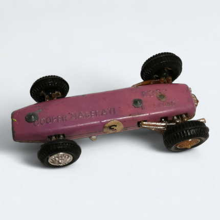 Vintage Cooper Maserati 2.5" Figure Purple – Diecast Race Car No.03 HK (Fair, Pre-Owned)