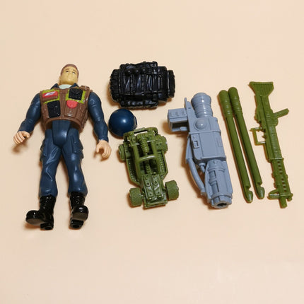 Stargate LT KAWALSKY w CANNON WEAPON 4" Mini Action Figure Toy 1994 Hasbro Loose