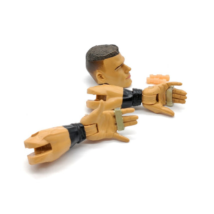 WWE John Cena HEAD SMIRK FACE & HANDS w RINGS for 6" Action Figure Wrestling Toy