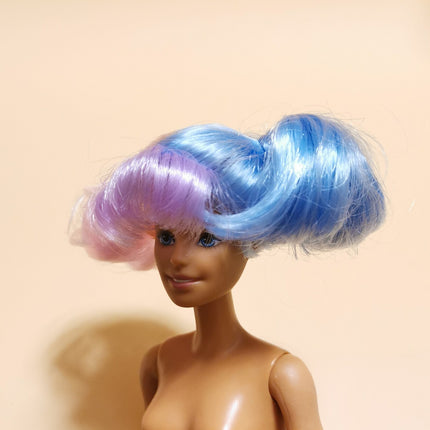 1/6 Scale Doll Pastel Colorful Wig – Short Hair Style (MGA LOL, Pre-Owned)