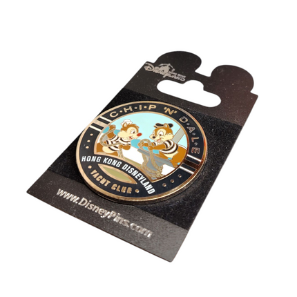 Hong Kong Disneyland Chip N Dale Yacht Club Pin – HKDL 2008 (Rare, Pre-Owned)