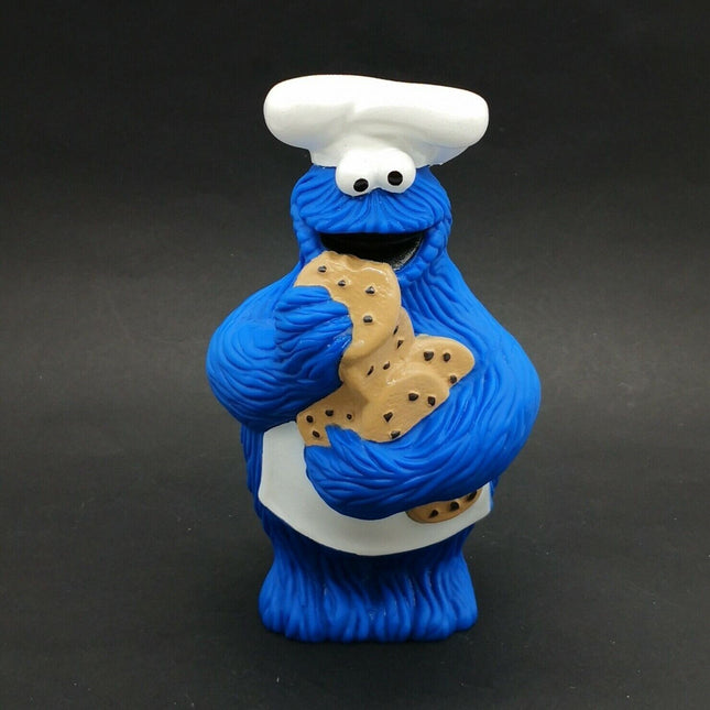 Playskool 1991 Sesame Street Cookie Monster – 5.5" Squeezable Bath Toy (Pre-Owned)