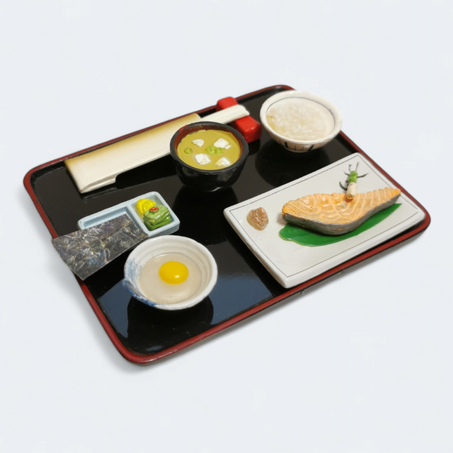 Re-Ment Japanese Meal #7 Grilled Salmon Set (2003) – Dollhouse Food (Pre-Owned)