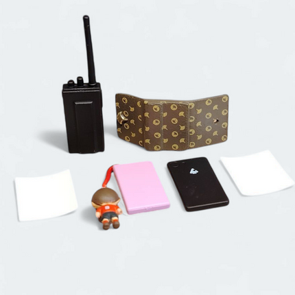 Re-Ment Miniature Wallet, Walkie-Talkie & Mobile Phone – Detective Conan Every Day Collection 2 (Pre-Owned)