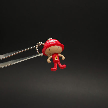 Adorable Red Hat Machi Mechanic – 1" Keychain Charm (Pre-Owned)