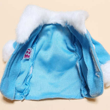 Mattel Barbie Light Blue Coat Jacket – Fur Collar & Cuff (Pre-Owned)