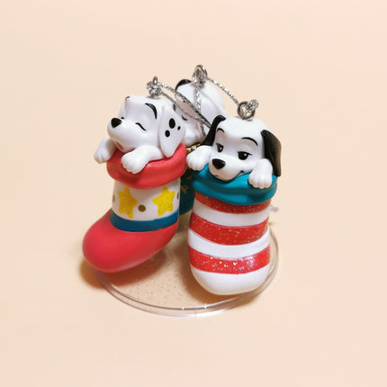 101 Dalmatians Lucky, Penny & Patch in Socks 2" Ornament – Happy Kuji (Pre-Owned)