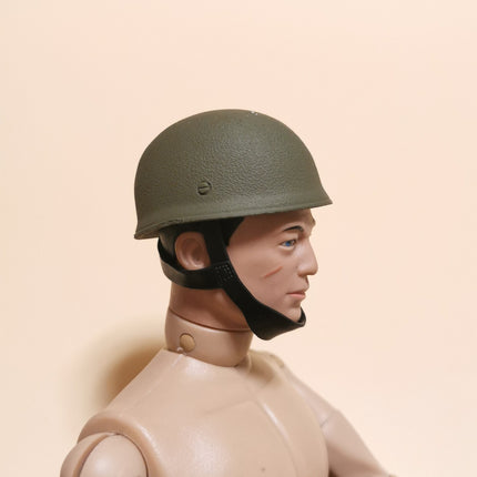 1/6 Scale Green Texture Helmet with Plastic Strap – for 12" Figure (Pre-Owned)