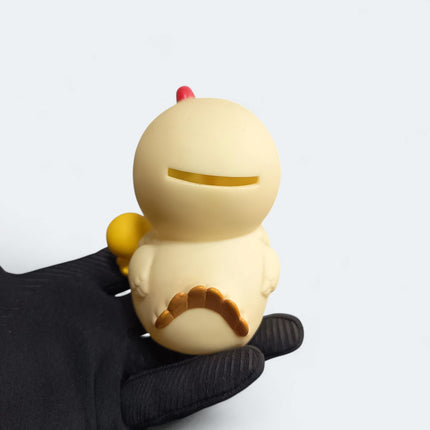 Tezuka Production Hen & Baby Chick – 4" Vinyl Coin Bank (Japan, Pre-Owned)