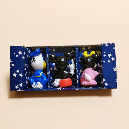 Vintage 90s Mickey Minnie & Donald – 1.5" Pencil Topper (Disney Japan, Pre-Owned)