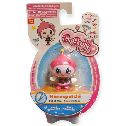 Tamagotchi Friends Himespetchi – 2" Pink Robot Figure (Bandai, 2014, Pre-Owned)