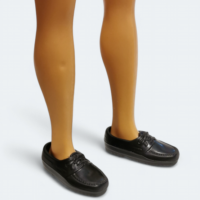 1/6 Scale Black Loafer Shoes – for Ken Doll (Pre-Owned)