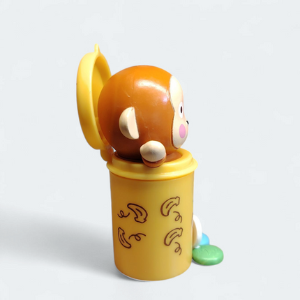 Sanrio Osaru no Monkichi in Candy Tube – 3.5" Storage Box (2012) (Pre-Owned)