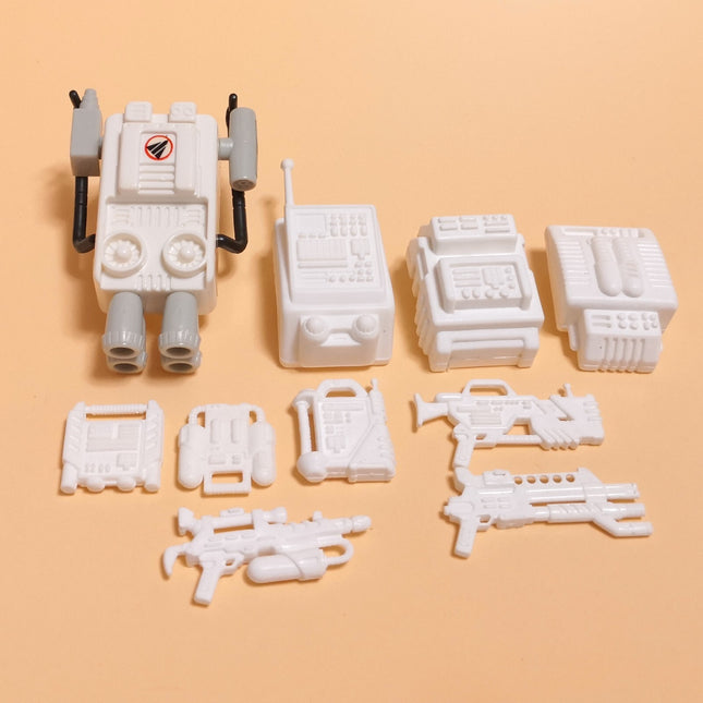 Vintage Lanard Corps WHITE WEAPON BACKPACK GEAR Lot of 10 3.75" Figure Accessory