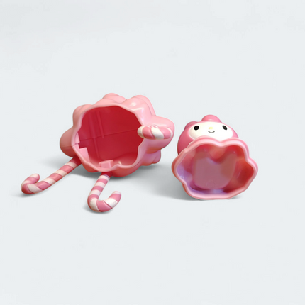 Sanrio My Melody with Candy Cane – 3.5" Storage Box (2012) (Pre-Owned)