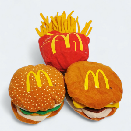 Hello Kitty & Dear Daniel Reversible Plush – McDonald’s Food Lot of 3 (2002) (Pre-Owned)
