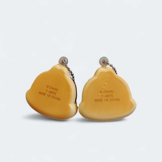 Disney Chip & Dale Squishy Bread Bun – 1.5" Keychain (T-arts, Pre-Owned)