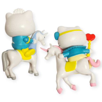 Sanrio Princess Hello Kitty & Prince Daniel Riding Unicorn – 3" Valentine Figure (Pre-Owned)