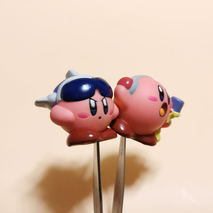 Lot of 2 Kirby with Microphone & Sunglasses – 1" Finger Puppet (2006, Pre-Owned)