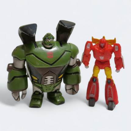 Transformers BULKHEAD & HOTROD Animated Miniature  2" Mini Figure Kids Toy Loose
