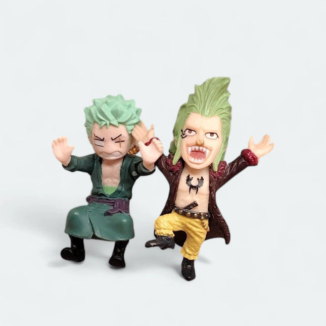 One Piece ZORO & BARTOLOMEO 1.5" Mini Figure Anime Japan Toy Collectible Bandai