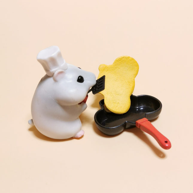Re-Ment Animal Hamster Cake Shop #2 Cooking/Flipping Pancake (Pre-Owned)