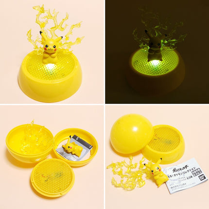Bandai Pokemon Shine Collection Pikachu 3" Mini Figure – Platform with Light (Pre-Owned)