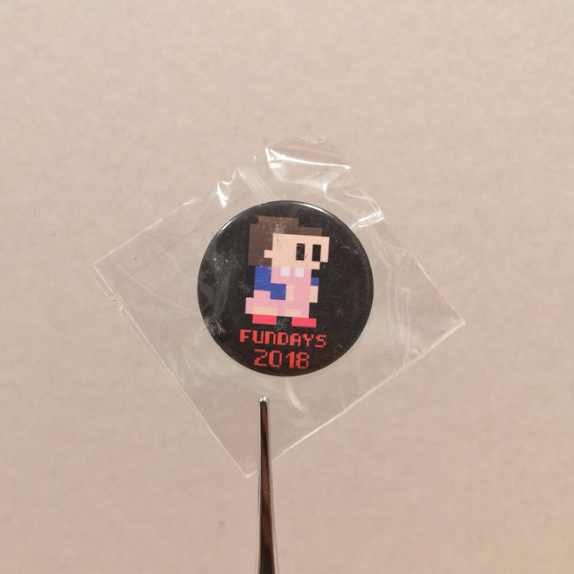 Funko Pop Stranger Things ELEVEN 8-bit PIN BUTTON 1.25" Mini BADGE Funday 2018