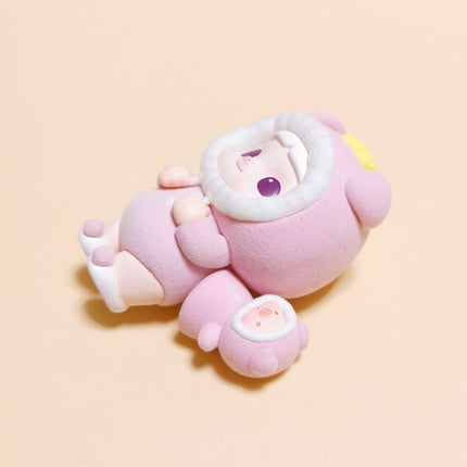 Pop Mart Minico Fantasy World Piggy – 2.5" Flocked Figure (Pre-Owned)