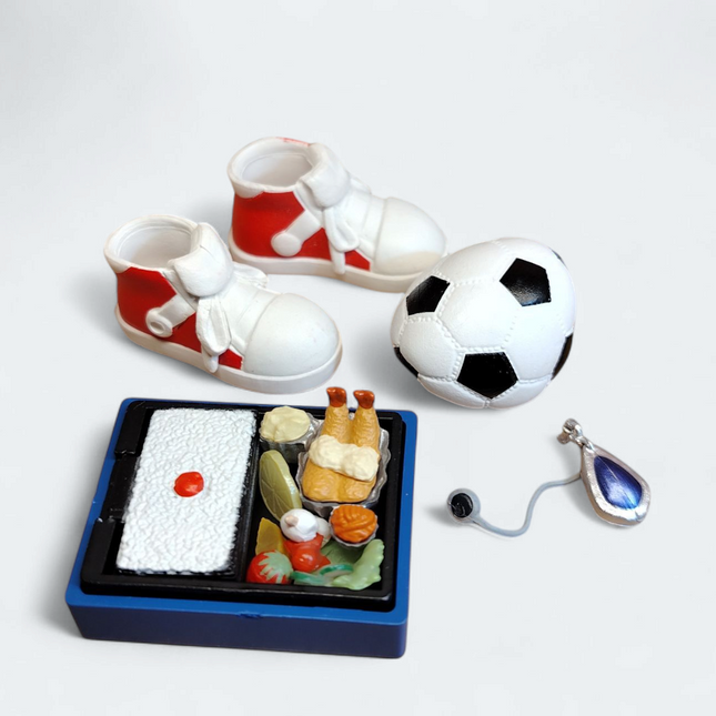 Re-Ment Miniature Sneakers, Soccer Ball & Bento – Detective Conan Every Day Collection 2 (Pre-Owned)