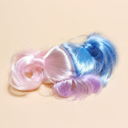 1/6 Scale Doll Pastel Colorful Wig – Short Hair Style (MGA LOL, Pre-Owned)