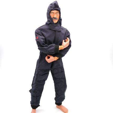 1/6 Scale Male Dark Blue Combat Tactical Jumpsuit with Hood – GI Joe (Pre-Owned)