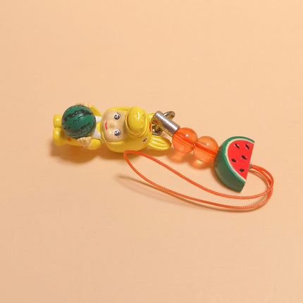 Kewpie Baby as Yellow Rody Watermelon – 1" Keychain (Rose O'Neill, Pre-Owned)