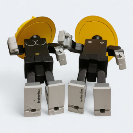 Brothers Worker AH GUM & AH AUN Kenny Works 3.5" Figure Lot of 2 Designer Toy
