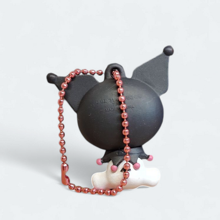 Sanrio Kuromi Petanko Flat – 1.75" Keychain (2021) (Pre-Owned)